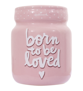 Spaarpot Born to be Loved roze