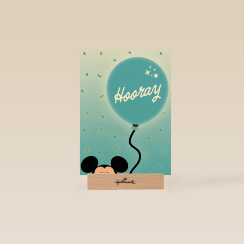 Mickey Mouse verjaardagskaart hooray
