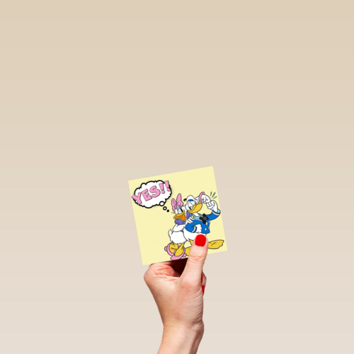 Felicitatiekaart Donald en Katrien Duck