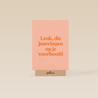 verjaardag kaart andc leuk die jaarringen op je voorhoofd