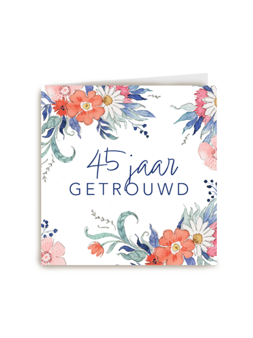 45 jaar getrouwd bloemen
