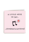 gefeliciteerd kaart vrouw a little note to say