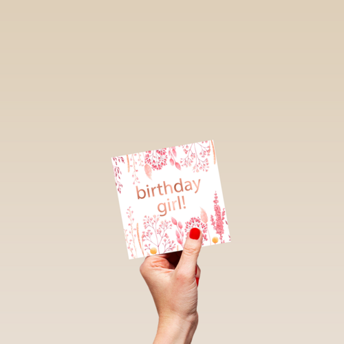 verjaardag kaart stijlvol birthday girl