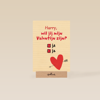 Wil jij mijn valentijn zijn naam