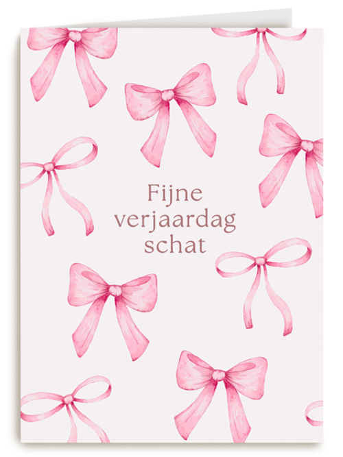 Fijne verjaardag schat strikjes