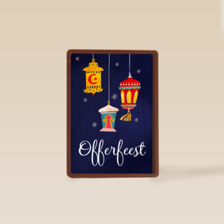 offerfeest kaart kandelaren