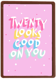 Verjaardagskaart twenty looks good on you vrouw