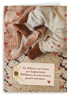 Geboortefelicitatie welkom in ons leven