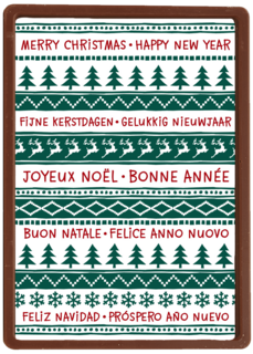 groene bomen en herten in patroon