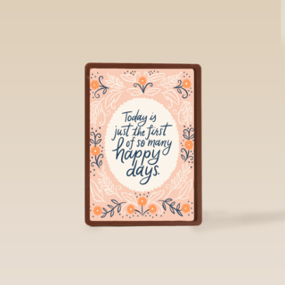 Trouwkaart Engels Today is just the first of so many happy days