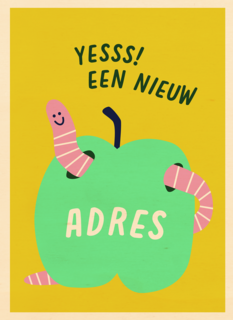 Nieuwe woning kaart yes een nieuw adres