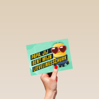 Minions vaderdagkaart mijn lievelingsschurk