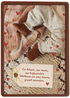 Geboortefelicitatie welkom in ons leven