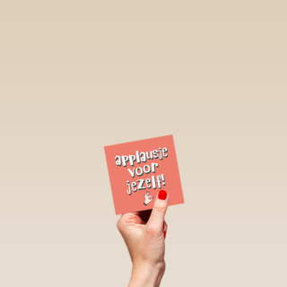 een applausje voor jezelf