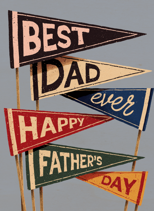 Best dad ever happy fathers day flags