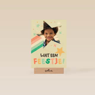 Fotokaart wat een feestje