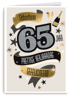 leeftijd vijfenzestig gefeliciteerd hartelijk