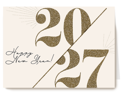 Nieuwjaar 2027 Goud Happy New year