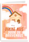 Kinderpostzegels - Dikke kus door de brievenbus