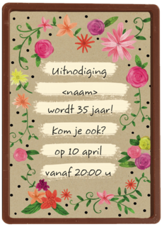 verjaardag vieren uitnodiging