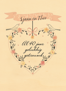 jubileum robijn 40 al 40 jaar gelukkig getrouwd