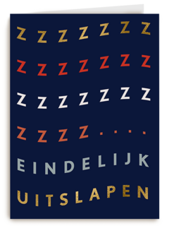 Pensioen kaart eindelijk uitslapen