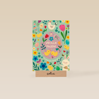 Pasen kaart vrolijk Pasen Ylva Svensson