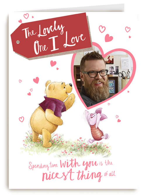 Valentijnskaart foto Winnie the Pooh
