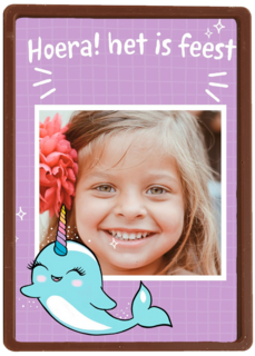 hoera het is feest met een narwal