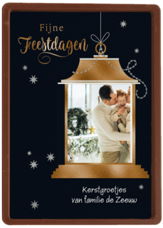 Kerst Fotokaart Lantaarn