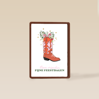 Lieve vriendin fijne feestdagen