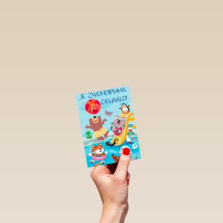 zwemdiploma kaart dieren zwembad