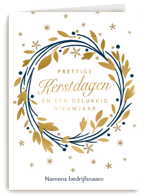 Stijlvolle zakelijke kerstkaart