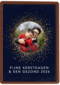 Nieuwjaar 2026 Fijne kerstdagen fotokaart