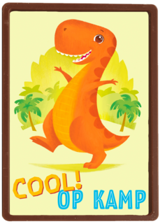 op kamp kaart dinosaurus