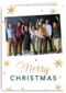 kerstkaart fotokaart sterren merry christmas