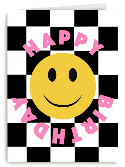 verjaardag kaart hip happy birthday smile