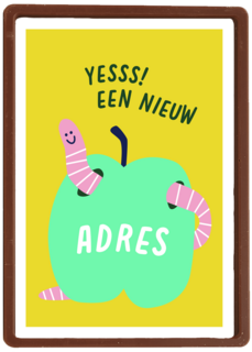 Nieuwe woning kaart yes een nieuw adres