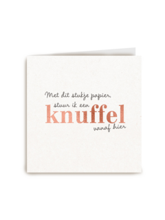 Zomaar kaart met dit stukje papier