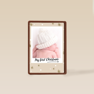 kerstkaart fotokaart baby my first christmas