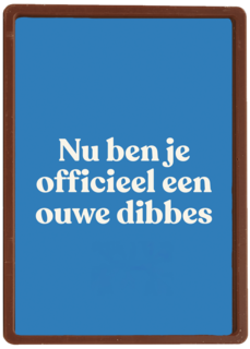 verjaardag kaart man ouwe dibbes