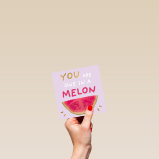 Bedankt kaart You are one in a melon
