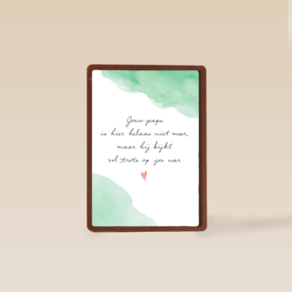 vaderdag kaart herinnering jouw papa kijkt trots op je neer