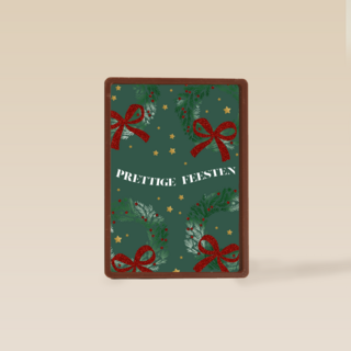 prettige feesten met deze rode kerstkransen