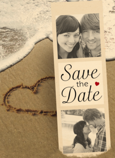 fotokaart save the date strand