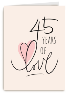 45 years of love