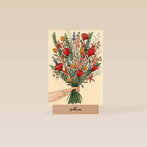 Blanco kaart bos bloemen Matia Studio powervrouw