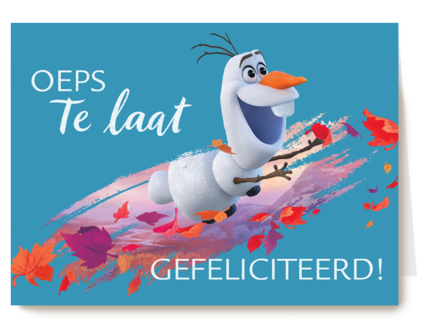oeps te late verjaardag van Olaf van Frozen