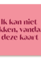 Ik kan niet bakken