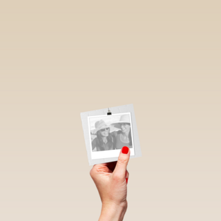 fotokaart blanco simpel grijs vierkant